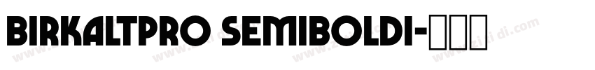 BirkaLTPro SemiboldI字体转换